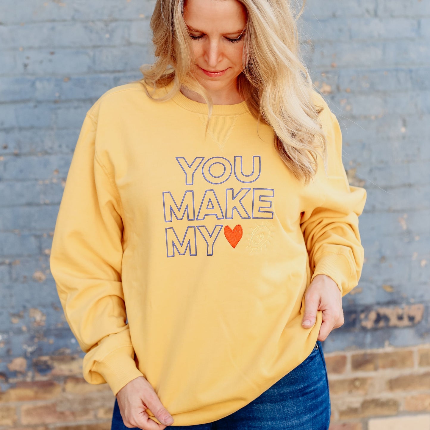 YOU Make my Heart Smile Cozy, Relaxed-Fit Sweatshirt