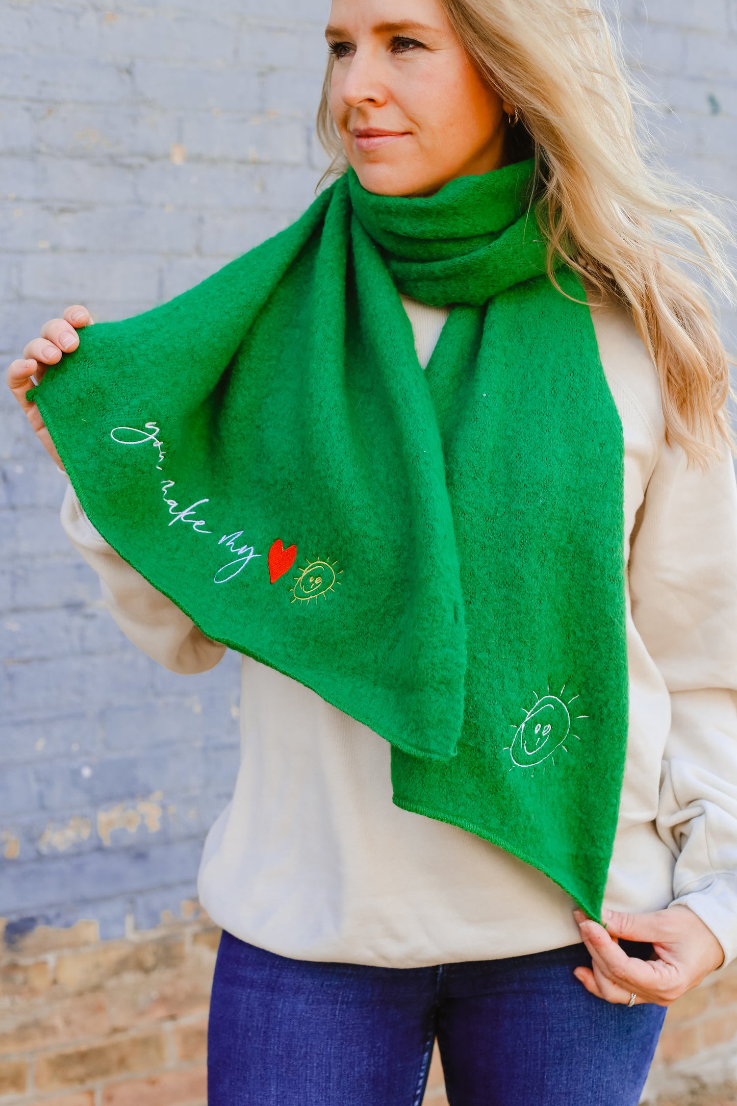 You MAKE my Heart Smile Cozy Light Weight Scarf